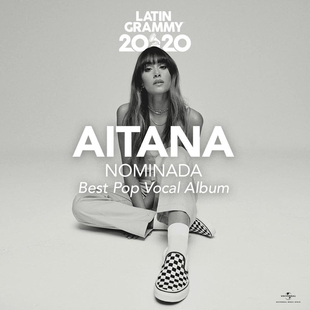 AITANA Nominada en la 21th entrega anual de los Grammy Latino en la