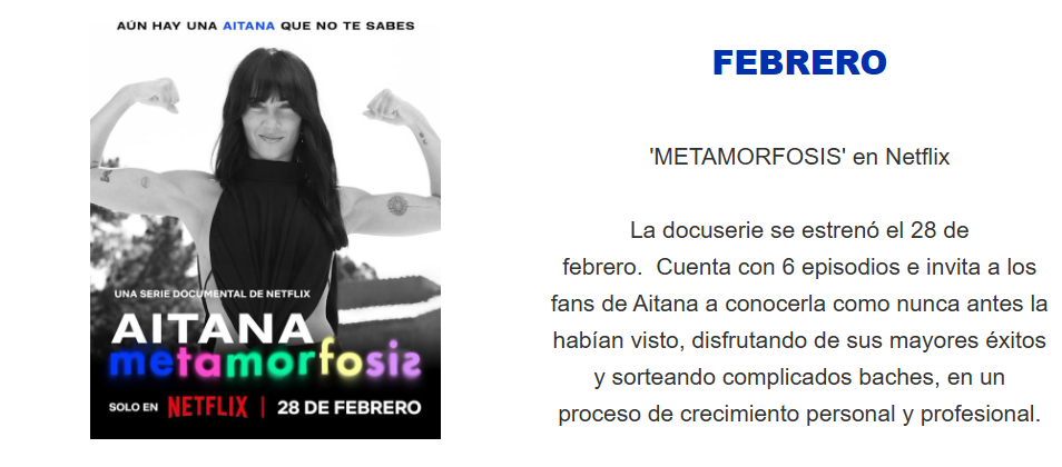 AITANA SU AÑO ÉXITO A ÉXITO 1