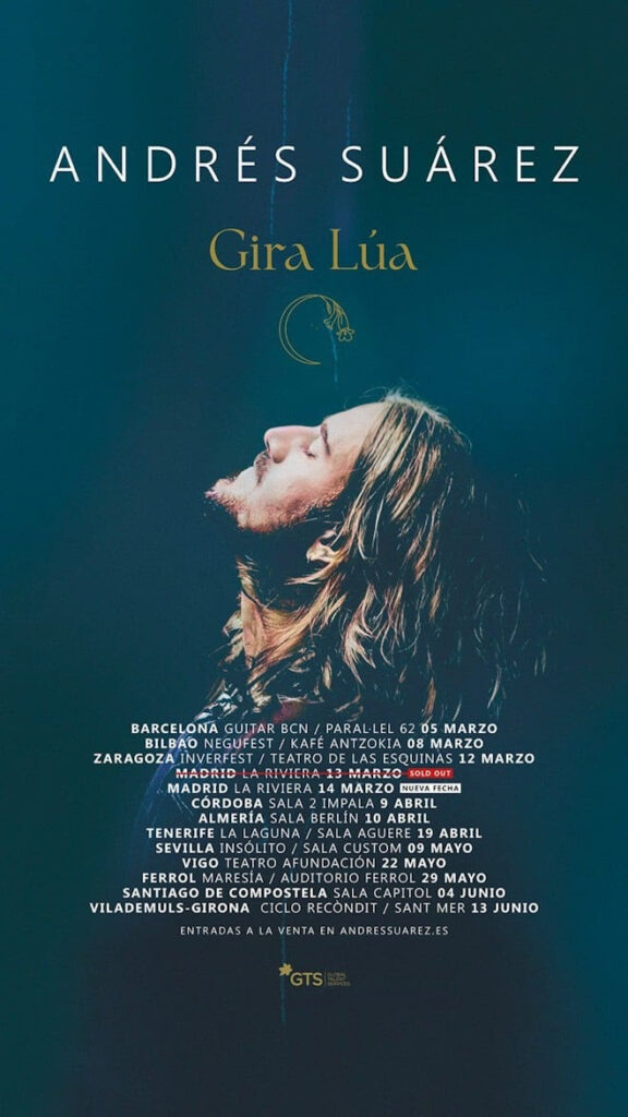 ANDRÉS SUÁREZ PUBLICA SU NUEVO ÁLBUM LÚA