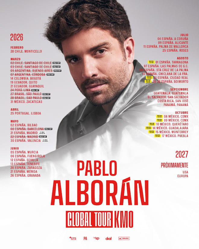 PABLO ALBORÁN CONFIRMA EL ÉXITO DE “GLOBAL TOUR KM0” EN AMÉRICA: 100.000 ASISTENTES EN UNA PRIMERA FASE HISTÓRICA 3